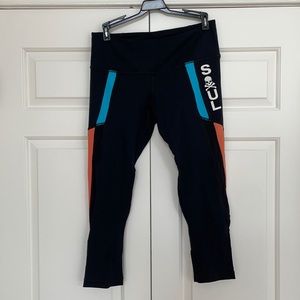SoulCycle Crop Mesh Leggings Size Large